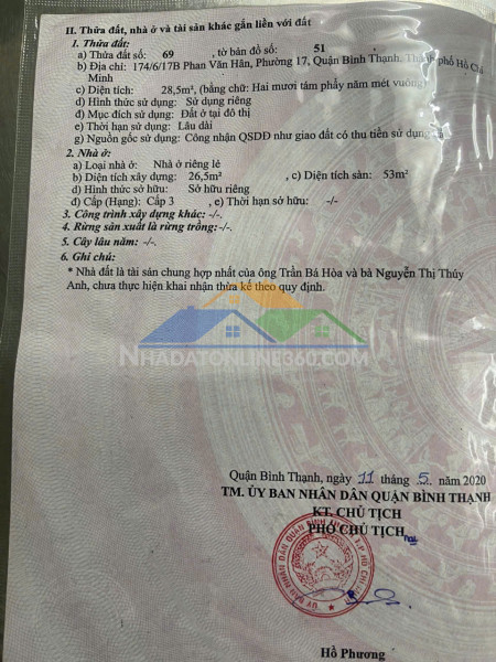 Bán nhà  hẻm trước nhà 5m trần văn quang p 10 tân bình 1 trệt 1 lầu sổ hòng riêng giá 1,8 tỉ