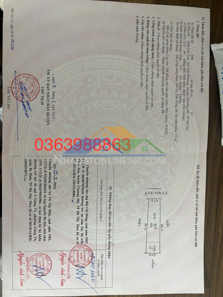 Cc cần bán lô đất 462m tại đông phương yên chương mỹ Cc cần bán lô đất 462m tại đông phương yên chương mỹ