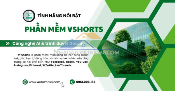 Vshorts — phần mềm tự động facebook toàn diện: đăng nhóm, fanpage, marketplace, reels & quét uid