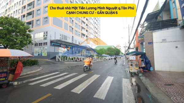 Cho thuê nhà 2 mặt tiền lũy bán bích 68m², 2lầu - gần ngã tư hòa bình