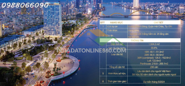 Bán căn 1pn the filmore - ngay phố đi bộ đà nẵng