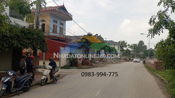 Bán đất lương tài, bắc ninh. 100m2 * mt 5,2m * 2,6 tỷ. ô tô tránh, vỉa hè kinh doanh