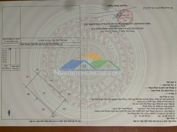 Bán lô đất mặt tiền đường 761, xã phú lý, vĩnh cửu đông nai.