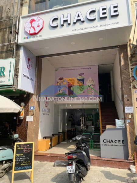 Sang nhượng quán trà sữa phố ẩm thực nguyễn văn tuyết – đống đa, hà nội, tel : 0988508502  chính chủ