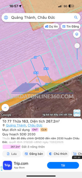 Chủ cần tiền bán 1000mv tân hưng tp bà rịa
