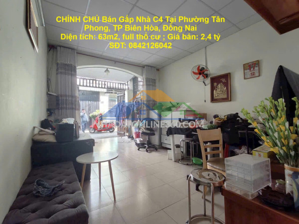 Chính chủ bán gấp nhà c4 tại phường tân phong, tp biên hòa, đồng nai Chính chủ bán gấp nhà c4 tại phường tân phong, tp biên hòa, đồng nai