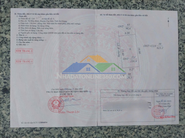 Nhà chưa hoàn thiện cần bán gấp giá rẻ - cầu kênh xáng, xã hòa bình, huyện chợ mới, an giang