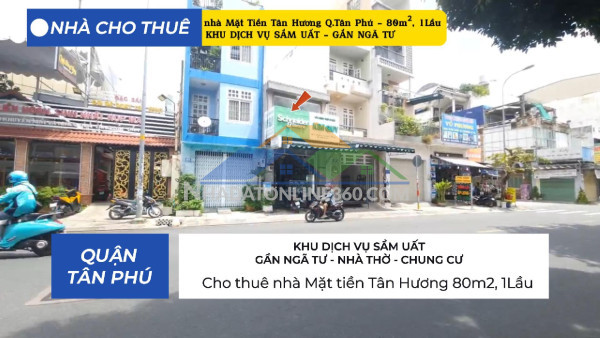 Cho thuê nhà mặt tiền chợ tân phú 84m² - gần ngã tư - trường học