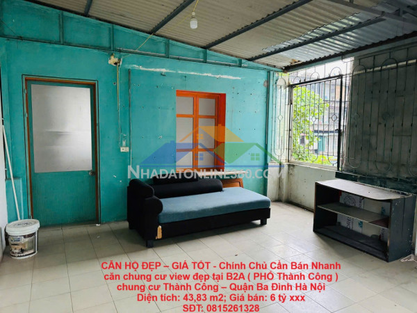 Căn hộ đẹp – giá tốt - chính chủ cần bán nhanh căn chung cư view đẹp tại quận ba đình, tp hà nội