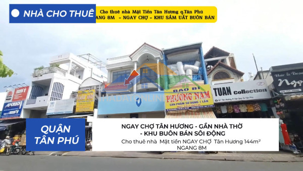 Cho thuê nhà  mặt tiền lê trọng tấn 104m², 2lầu- gần chợ - ngã tư gò mây