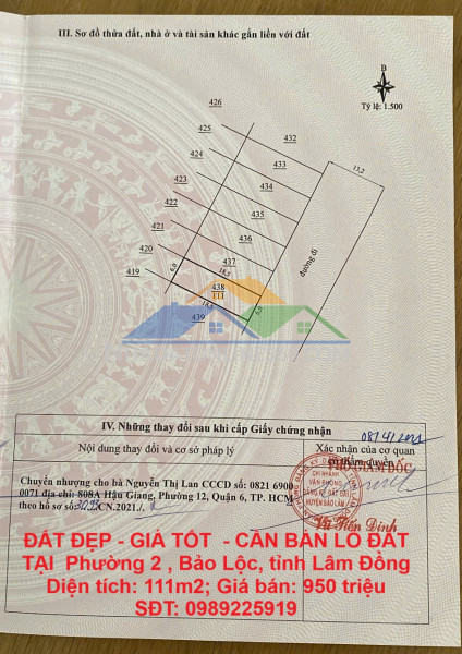 Chính chủ bán đất mặt tiền chợ tân hoà, tp phú mỹ, bà rịa vũng tàu
