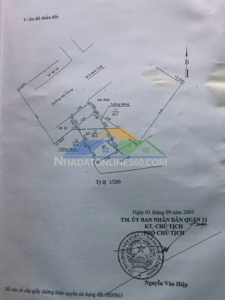 Bán nhà 2 mặt tiền đội cung – q.11 – gần chợ chim xanh – giá chỉ 7,9 tỷ