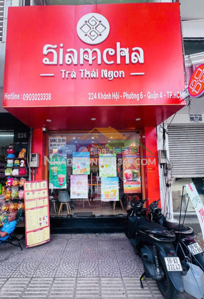 Gấp sang lỗ tiệm trà sữa thái nhượng quyền  đẹp lắm mb vị trí đẹp- quận 4 -tphcm