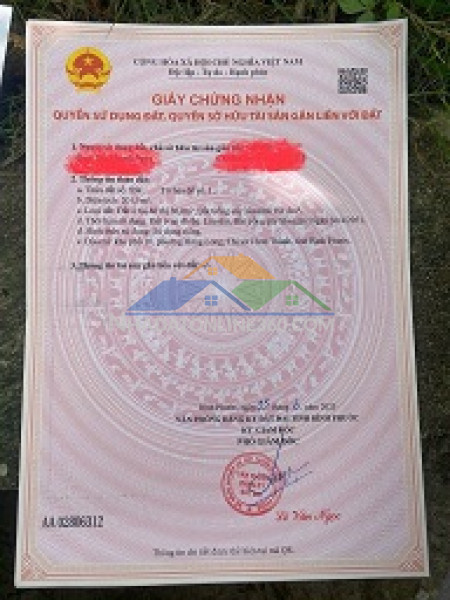 Chỉ 5xx triệu sở hữu lô đất ngay trung tâm thị xã chơn thành - ngay cụm kcn becamex