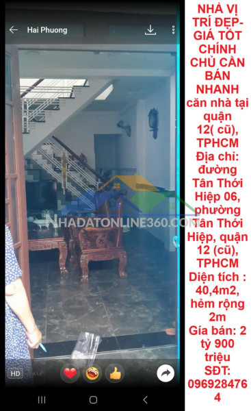 Nhà đẹp – giá tốt  - cần bán nhanh căn nhà  tại  xã cam lập, cam ranh, tỉnh khánh hòa