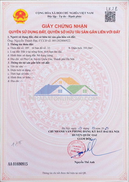 . về đất nền láng hòa lạc 100m2 giá 2.2 tỷ – hạ tầng hoàn thiện, tiện ích đầy đủ  nguyễn hùng bđs - 0989333012