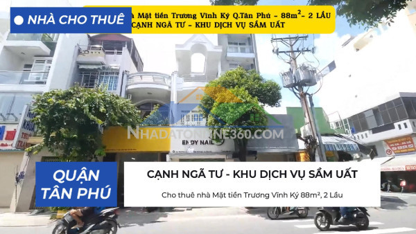 Cho thuê nhà 2 mặt tiền hiền vương 80m²,1lầu - 20triệu