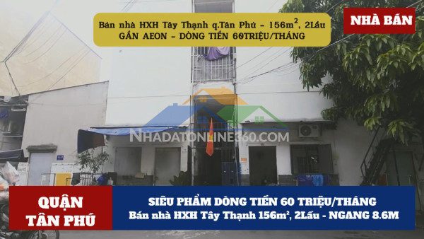 Cho thuê nhà mặt tiền lũy bán bích 100m², 3 lầu- ngay ngã tư