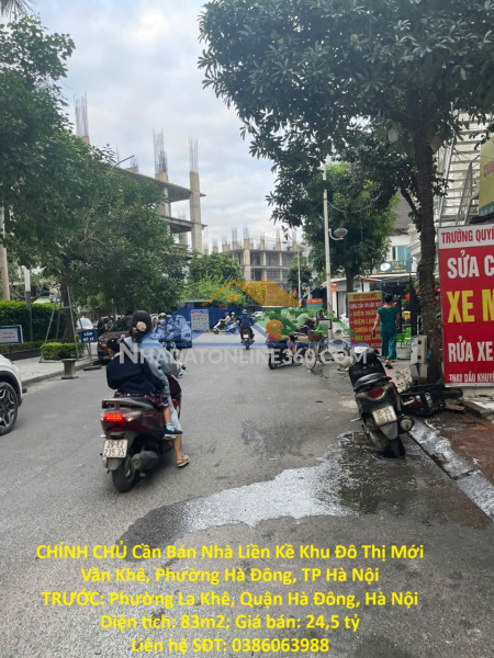 Chính chủ cần bán nhà liền kề khu đô thị mới văn khê, phường hà đông, tp hà nội