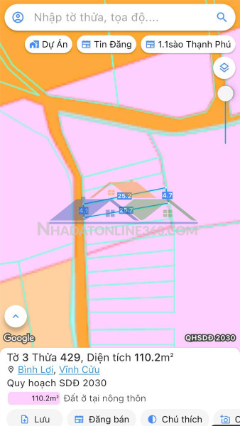 Đất đẹp - đầu tư sinh lời - chính chủ cần bán lô đất bình lợi, vĩnh cửu, đồng nai