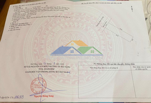 ????????bán đất đường phan thị nể - trục thông biển - dt 103m2