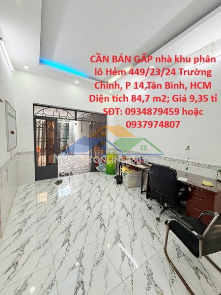 Cần bán gấp nhà khu phân lô phường 14, tân bình, hồ chí minh