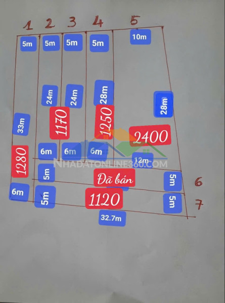 Cần bán gấp 2 nền lk dt 12x41x80tc giá bán 5ty/ nền