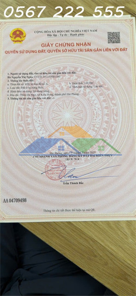 Nhà đẹp 2 mặt tiền – tuyến 1 tân trào, kiến thụy – giá chỉ hơn 3,x tỷ – zalo 0567 222 555