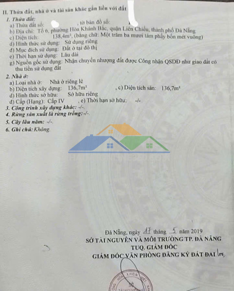 Bán nhà cấp 4 gác lững giáp văn cương - p hoà khánh - đà nẵng