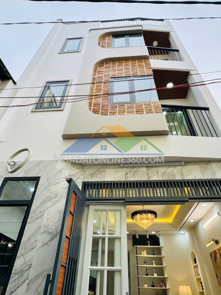 Nhà mới 4 tầng hẻm thông 181 âu dương lân p3q8 . giá: 6.4 tỷ