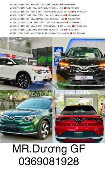 Hot !!! cập bến vinfast vf8 gf – giá siêu hời !!!