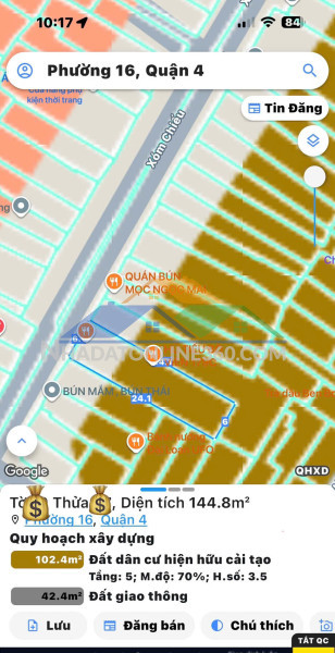 Bán siêu phẩm ngang lớn 8m*38m - mặt tiền đ.cống quỳnh, nguyễn...