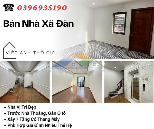 Bán nhà phố xã đàn, 7 tầng, gần ô tô, trước nhà thoáng, giá: 13.6 tỷ, lh: 0396935190.