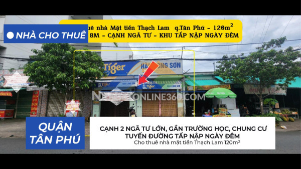 Cho thuê nhà mặt tiền hòa bình 72m², 3 lầu - ngay chợ-siêu thị