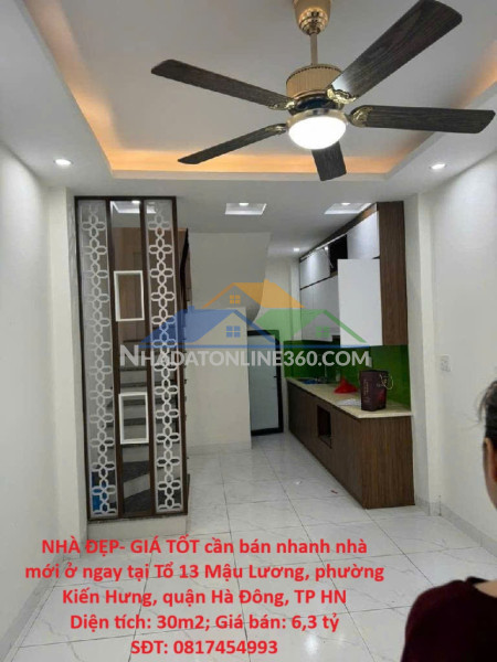 Nhà đẹp- giá tốt cần bán nhanh nhà mới ở ngay tại quận hà...