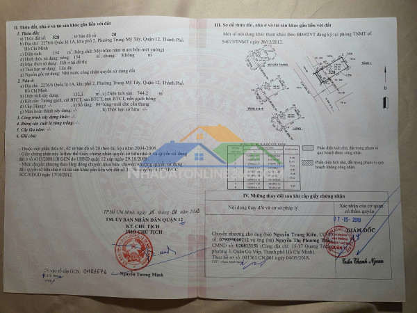 Bán chdv 30p có thang máy (8x20) mặt tiền tô ký, trung mỹ tây, q.12