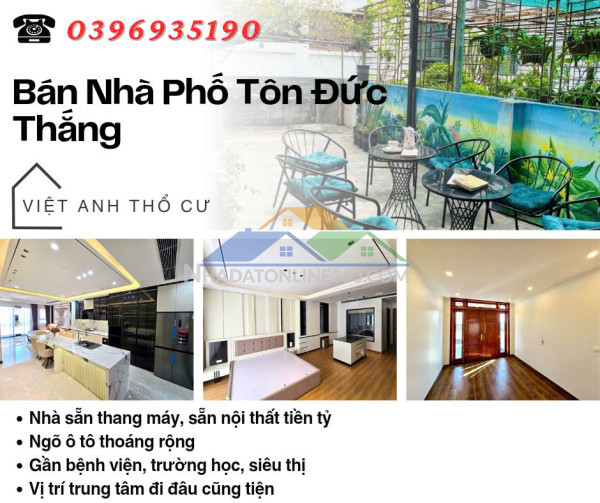 Bán nhà phố tôn đức thắng, 41m2, gần mặt phố, ba gác đỗ cửa,  giá: 13.75 tỷ, lh: 0396935190.