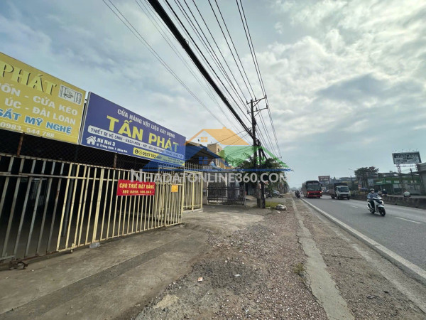 Cho thuê mặt bằng kinh doanh tại ấp ngũ phúc phường hố nai, mặt tiền đường ql1a.