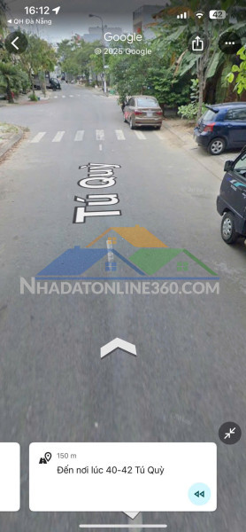 Bán lô đất đường tú quỳ - phường  hoà minh - thành phố  đà nẵng
diện tích  đất: 97,6m2