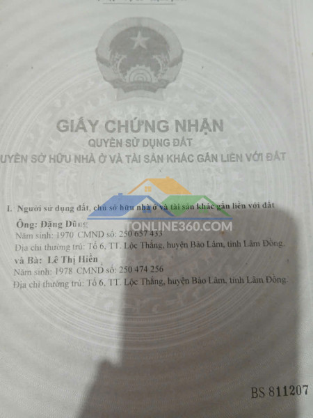 Sở hữu ngay lô đất đẹp - giá tốt - vị trí đắc địa tại thôn 7 lộc ngãi, bảo lâm, lâm đồng