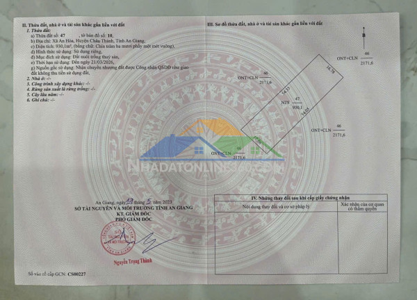 Vị trí đắc địa - chính chủ bán nhà + đất vườn mặt tiền ql 91 xã an hòa, châu thành, an giang