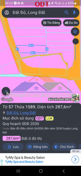 Thị trấn đất đỏ
lô đất mt trần huy liệu-thị trấn đất đỏ