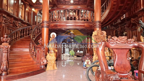♥ biệt thự hải châu, mt đường 10.5 gần cầu rồng, 500m2, nội thất gỗ cẩm lai