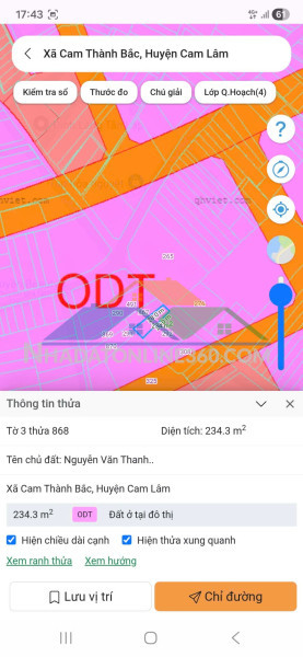 Vị trí đẹp - đầu tư là sinh lời - cần bán lô đất xã cam thành bắc, cam lâm, khánh hòa