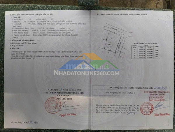 Đất góc 2 mặt tiền – giá tốt  – chính chủ cần bán tại đường trần thị khoe, xã phú hòa đông