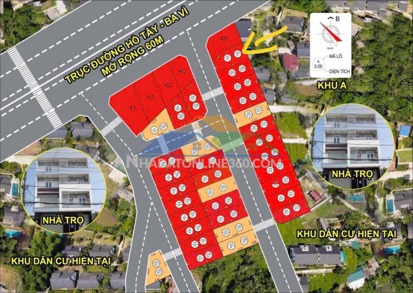 Mở bán lô đẹp thôn xuân sơn trung giã sóc sơn 87.2m2 -  đường trục chính thông ô tô tránh