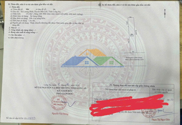 Đất đẹp - mặt tiền - bán gấp lô đất tiềm năng tại xã lương bình, bến lức, long an