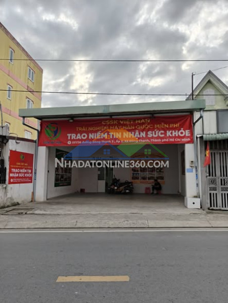 Bán nhà mặt tiền 8x40m nở hậu 10m giá  13,5 tỷ đường đông thạnh 3