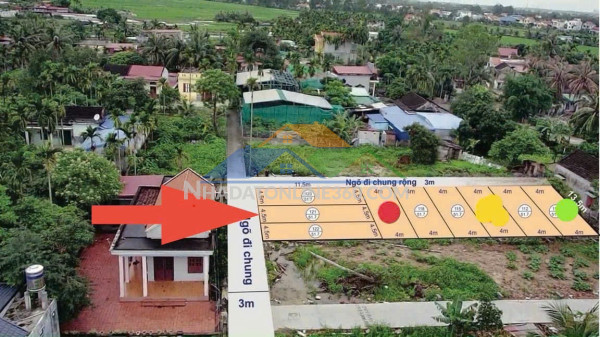 Giá hiếm 8xx triệu – lô 51.7m² hoà nghĩa, ngõ 4m, gần trục 353 – zalo 0567 222 555