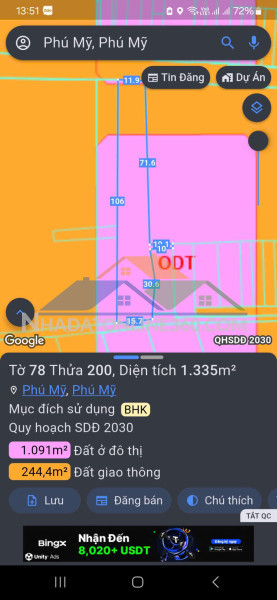 Chủ bán lô đất xã phước hải 107 m full thổ cư . khu dân cư kín mít giá chốt 570 triệu .